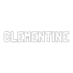 Online Created Coloring Page - CLEMENTINE Coloring Page