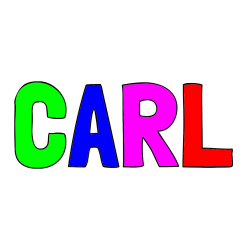 Pobarvana pobarvanka - CARL Coloring Page