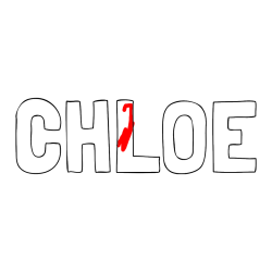 COLORED COLORING - CHLOE Coloring Page