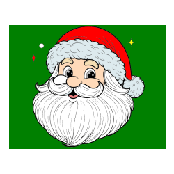 Pobarvana pobarvanka - Free Printable Coloring Page of Santa Claus