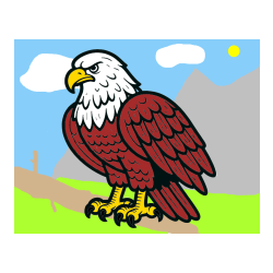 Kids’ Eagle Coloring Page