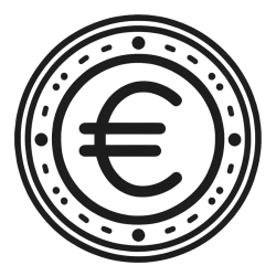Coloring Page of a Euro Coin