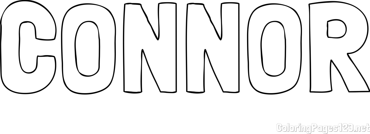 CONNOR Coloring Page
