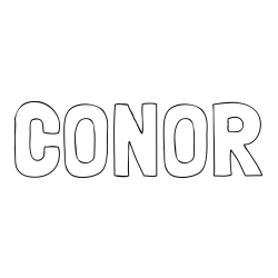 Online Created Coloring Page - CONOR Coloring Page
