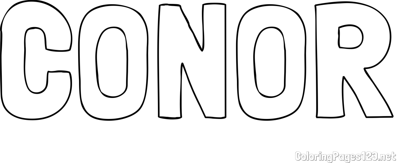 CONOR Coloring Page