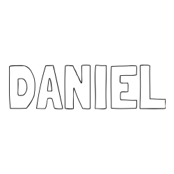 Online Created Coloring Page - DANIEL Coloring Page