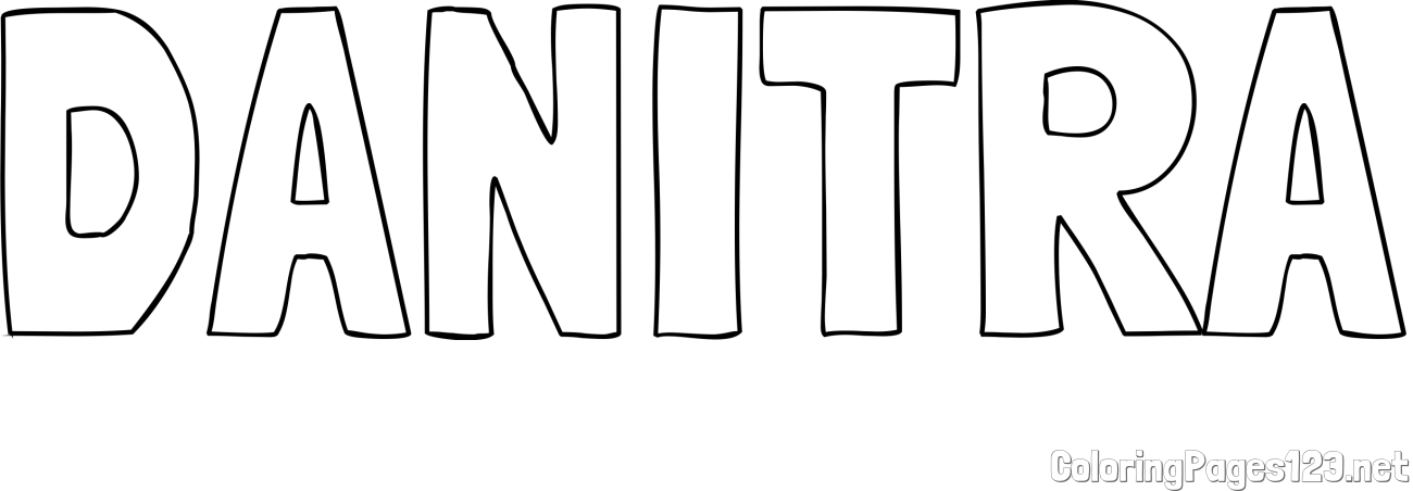DANITRA Coloring Page
