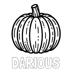 Online Created Coloring Page - DARIOUS Coloring Page and Easy Pumpkin Coloring
