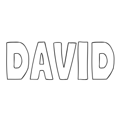 Online Created Coloring Page - DAVID Coloring Page