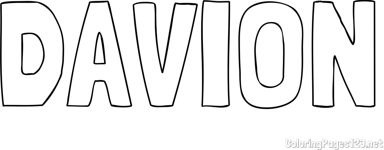 DAVION Coloring Page