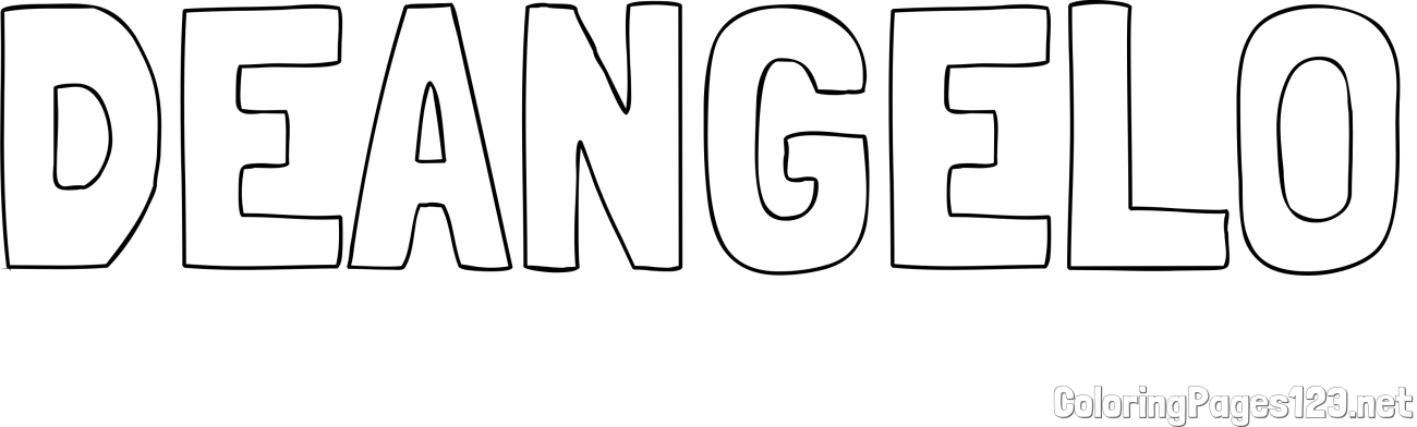 DEANGELO Coloring Page