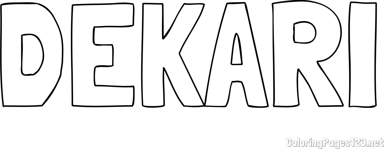 DEKARI Coloring Page