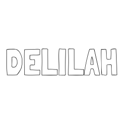 Online Created Coloring Page - DELILAH Coloring Page