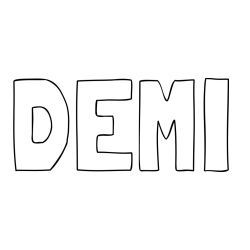 DEMI Coloring Page