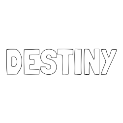 Online Created Coloring Page - DESTINY Coloring Page
