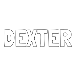 Online Created Coloring Page - DEXTER Coloring Page