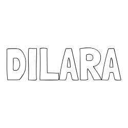 Online Created Coloring Page - DILARA Coloring Page
