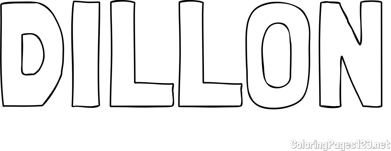 DILLON Coloring Page