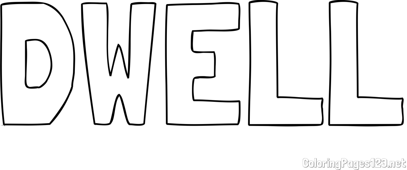 DWELL Coloring Page