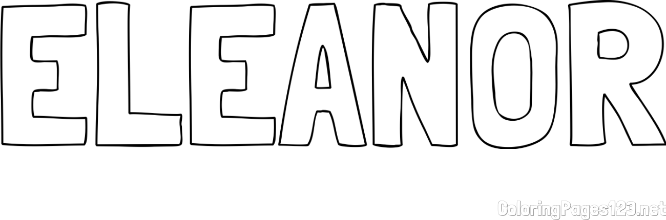 ELEANOR Coloring Page