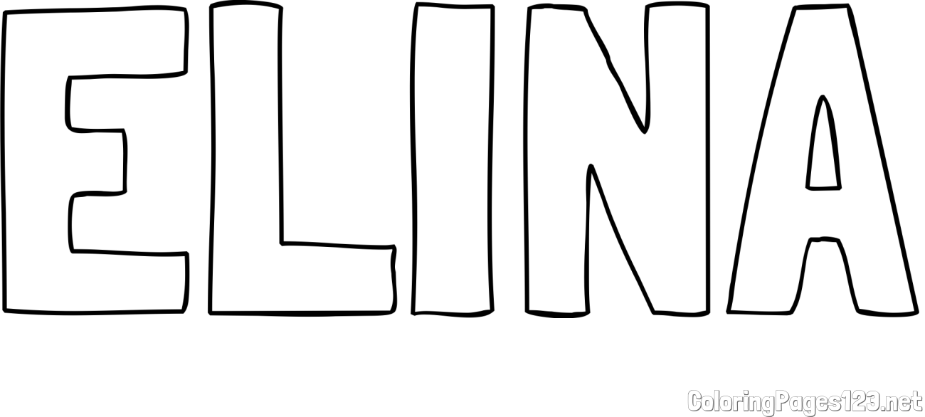 ELINA Coloring Page