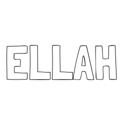 Online Created Coloring Page - ELLAH Coloring Page