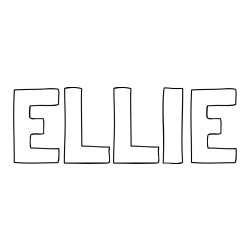 ELLIE Coloring Page