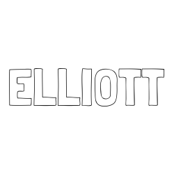 Online Created Coloring Page - ELLIOTT Coloring Page