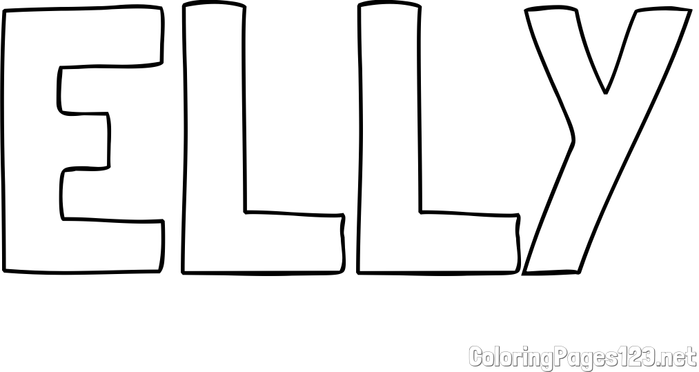 ELLY Coloring Page