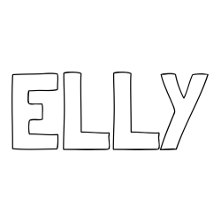 Online Created Coloring Page - ELLY Coloring Page
