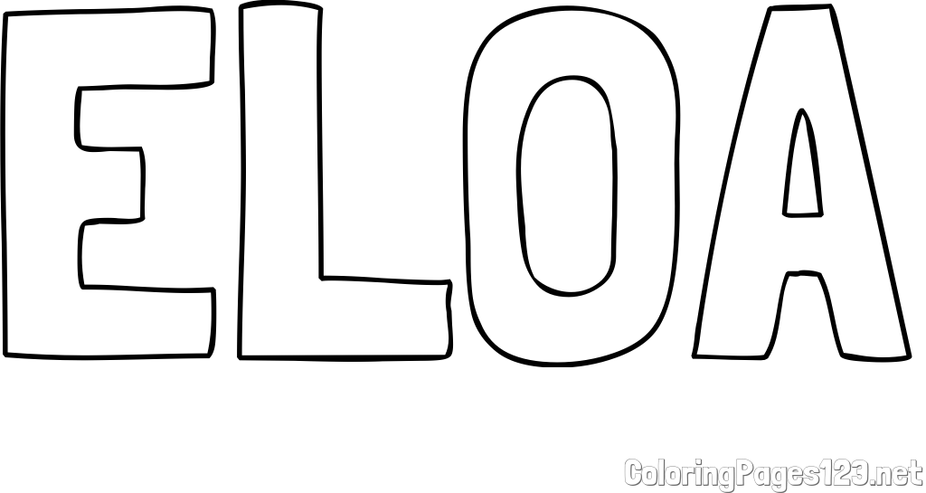 ELOA Coloring Page