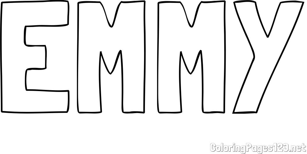 EMMY Coloring Page