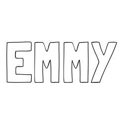 Online Created Coloring Page - EMMY Coloring Page