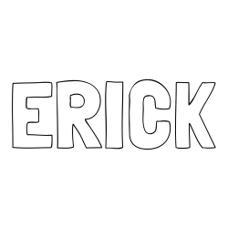 ERICK Coloring Page