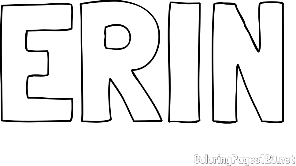 ERIN Coloring Page