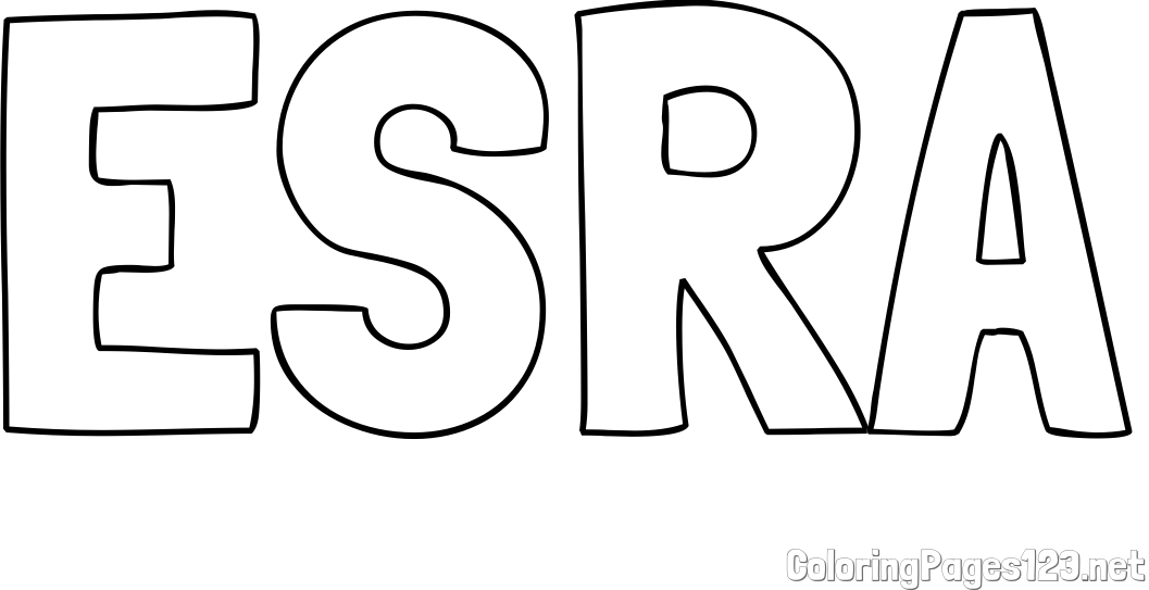 ESRA Coloring Page