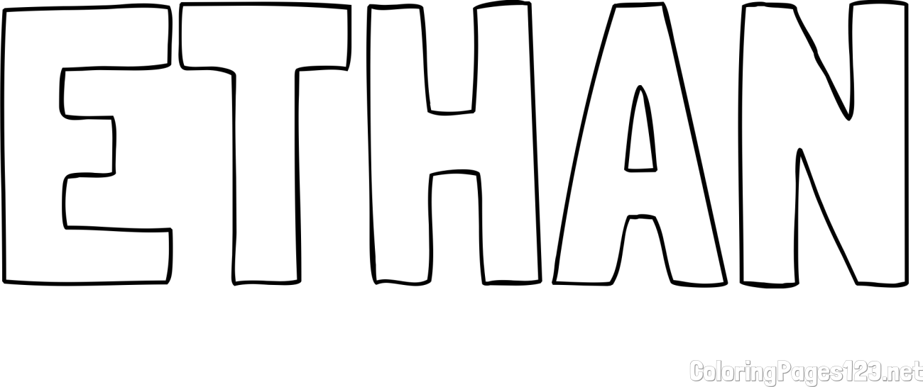 ETHAN Coloring Page