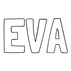 EVA Coloring Page