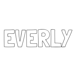Online Created Coloring Page - EVERLY Coloring Page