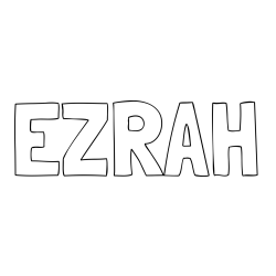 EZRAH Coloring Page