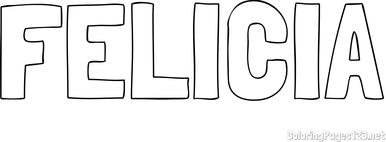 FELICIA Coloring Page