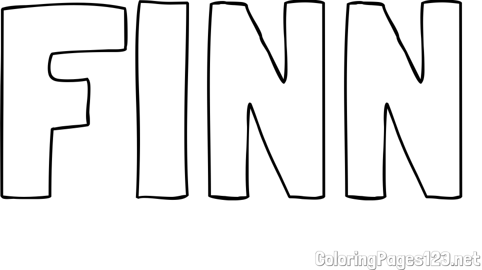 FINN Coloring Page