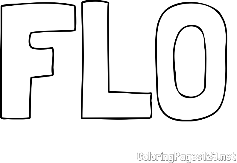 FLO Coloring Page