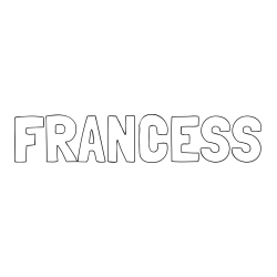 Online Created Coloring Page - FRANCESS Coloring Page