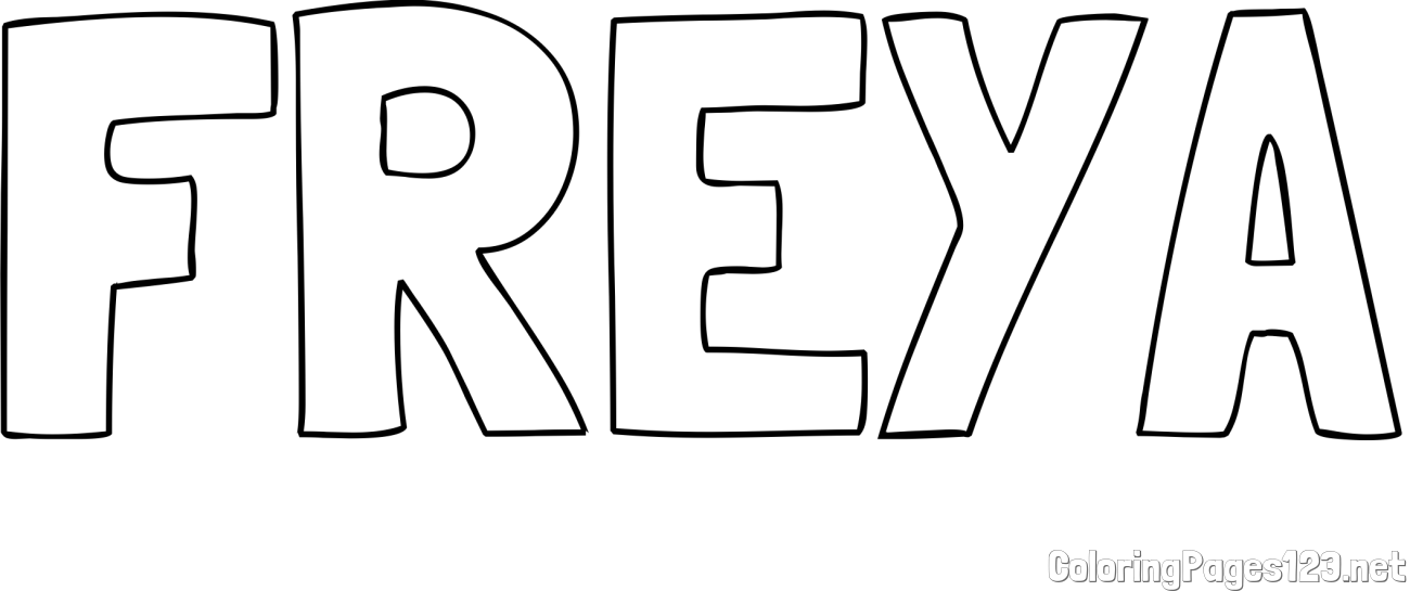 FREYA Coloring Page