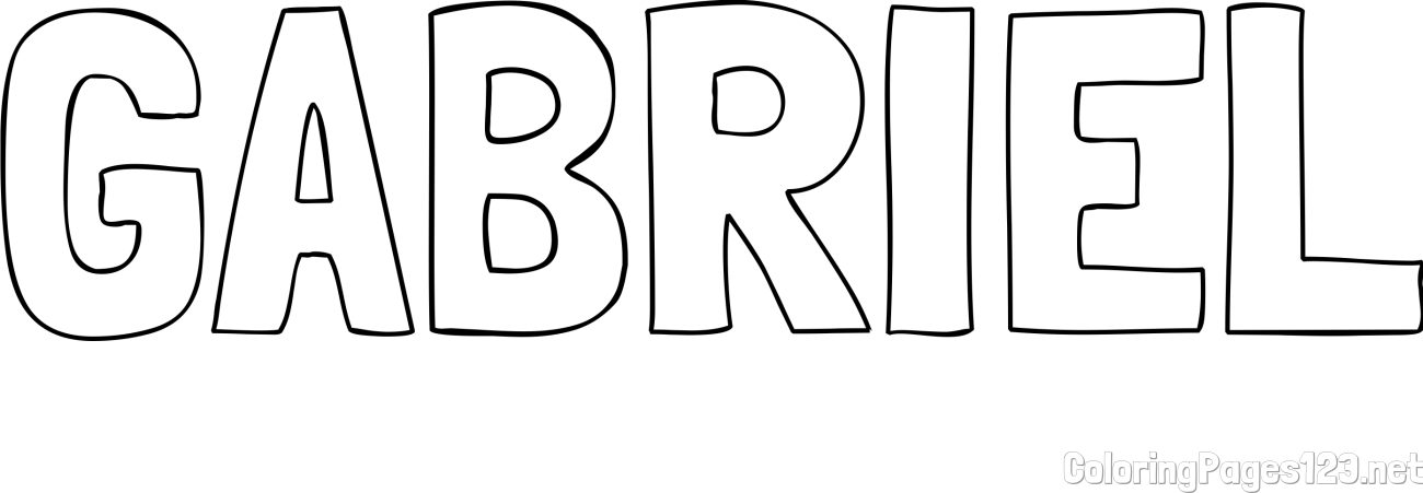 GABRIEL Coloring Page