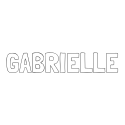 Online Created Coloring Page - GABRIELLE Coloring Page