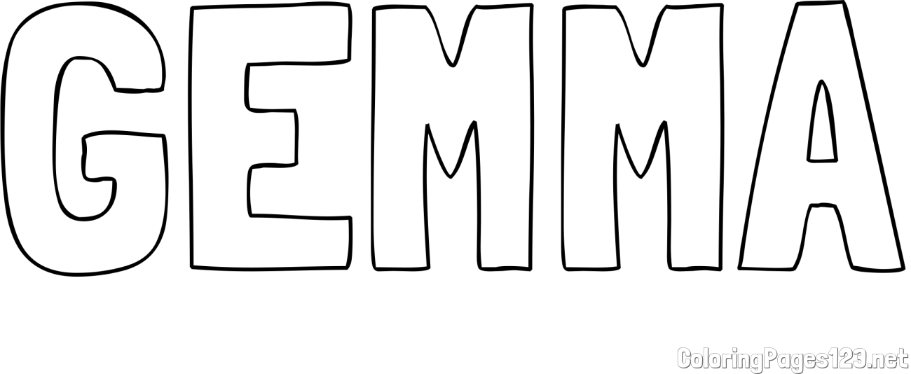 GEMMA Coloring Page
