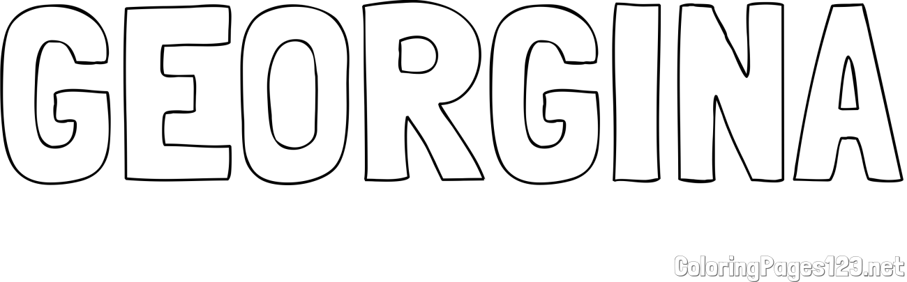 GEORGINA Coloring Page