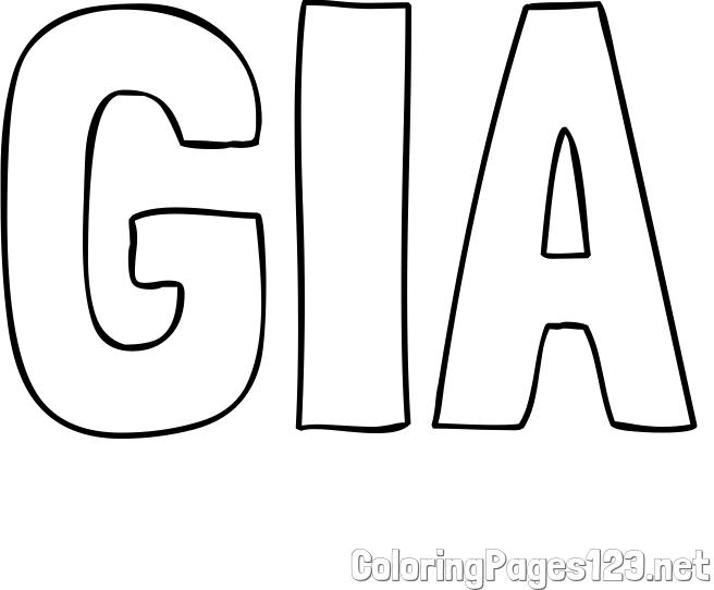 GIA Coloring Page